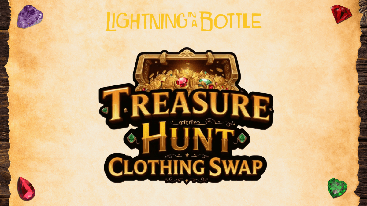 Treasure Hunt Clothing Swap at Lightning in a Bottle.